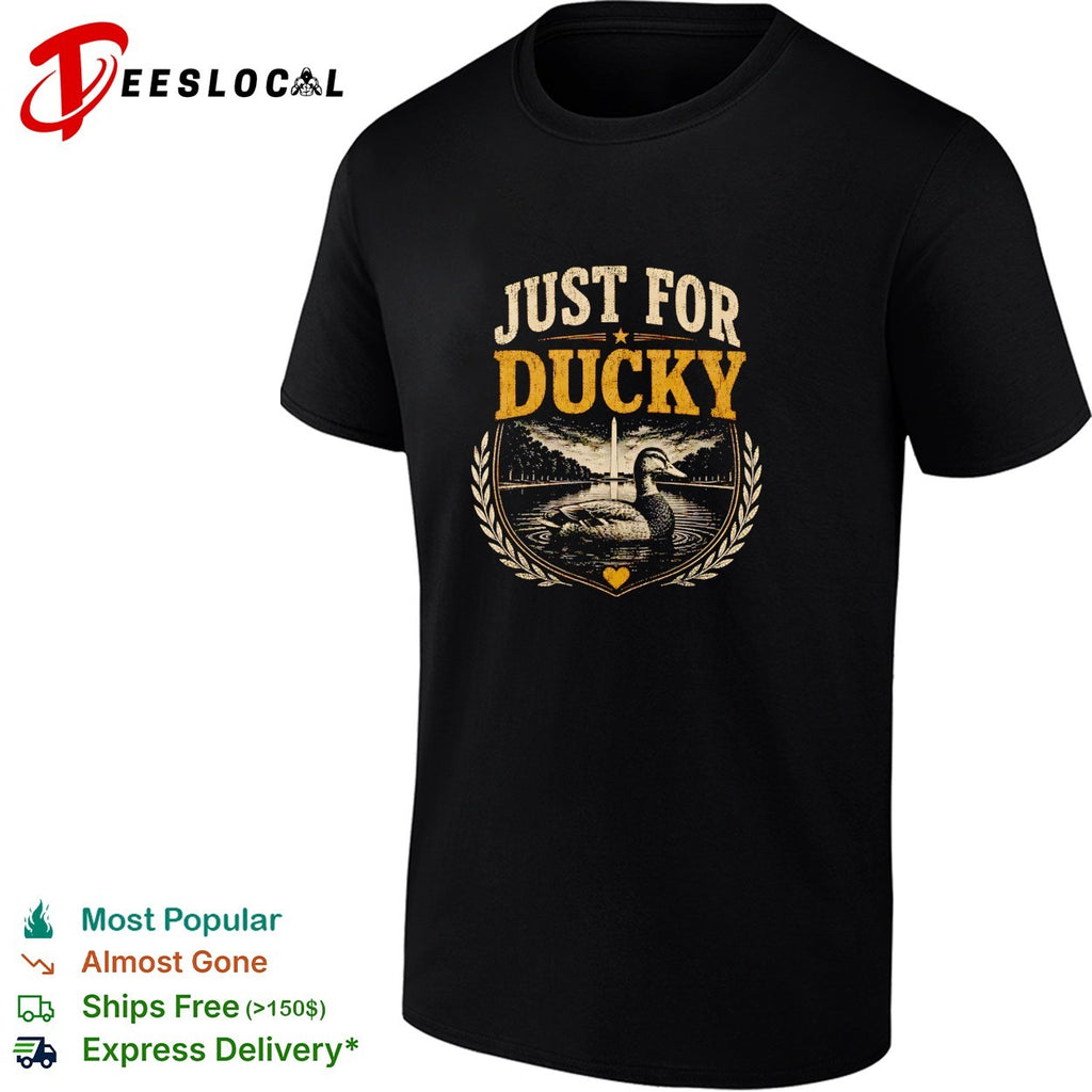 Duck swimming just for ducky Washington Monument shirt