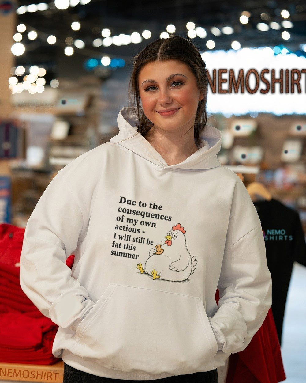 Due to the consequences of my own actions chicken shirt