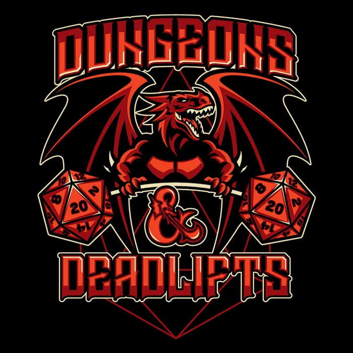 Dungeons and Deadlifts - Hoodie T-Shirts, Sweatshirt | CiraTrend.com (Image 2)