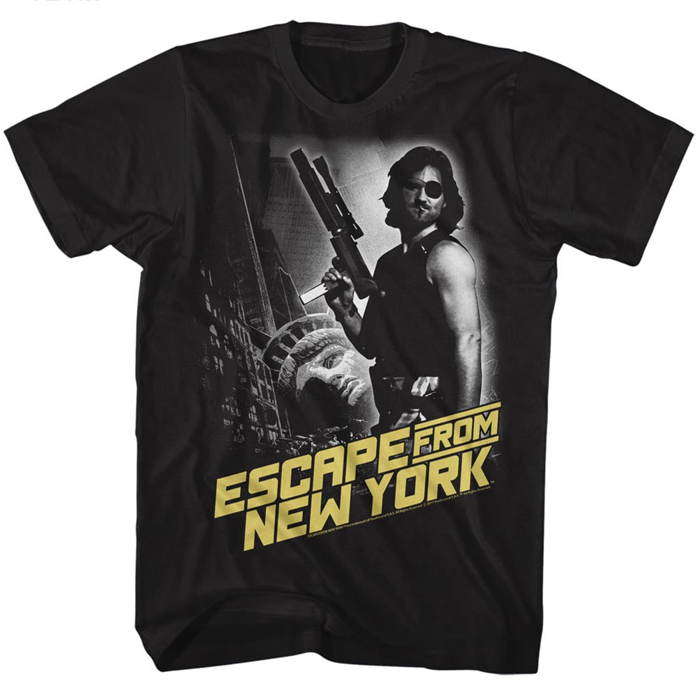 Escape From New York Mens S/S T-Shirt - Escape Ny - Solid Black Hoodie, Sweatshirt | CiraTrend.com
