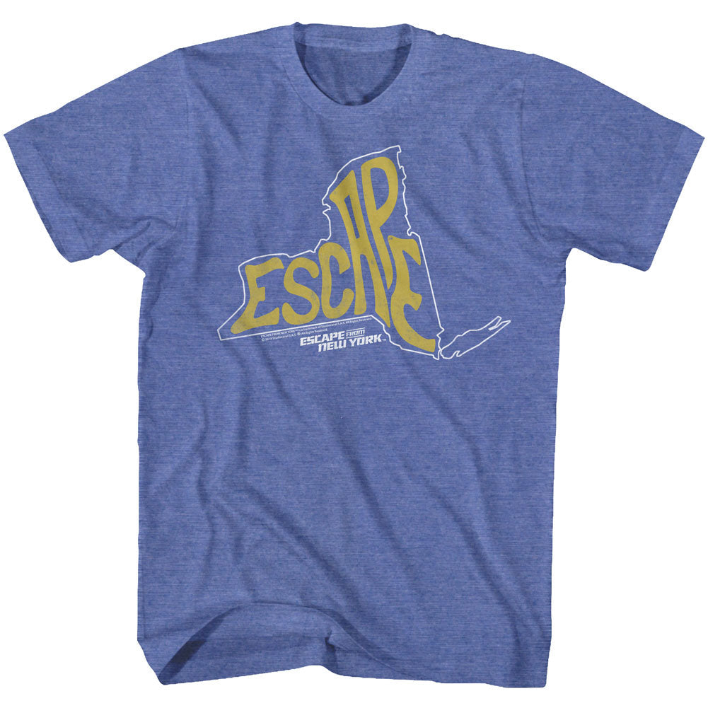 Escape From New York Mens S/S T-Shirt - Escape - Heather Royal Heather Hoodie, Sweatshirt | CiraTrend.com