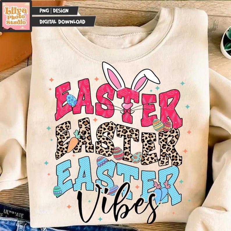 Easter Bunny Coquette Sweatshirt Happy Easter Brushstroke Girls Bunny Ears Jesus Easter Gift T-Shirts, Hoodie | CiraTrend.com