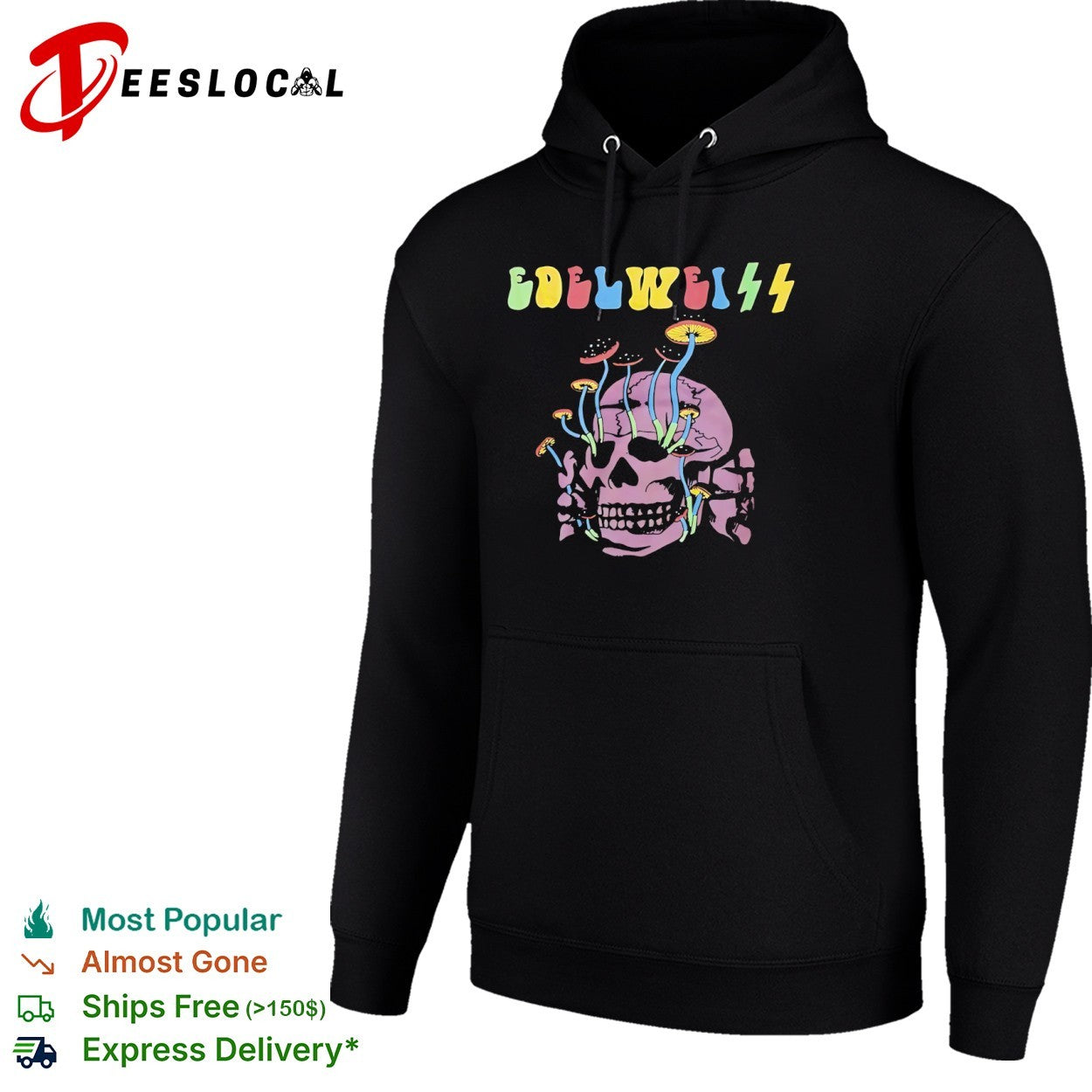 Edelweiss Totenkopf Mushroom Skull Shirt
