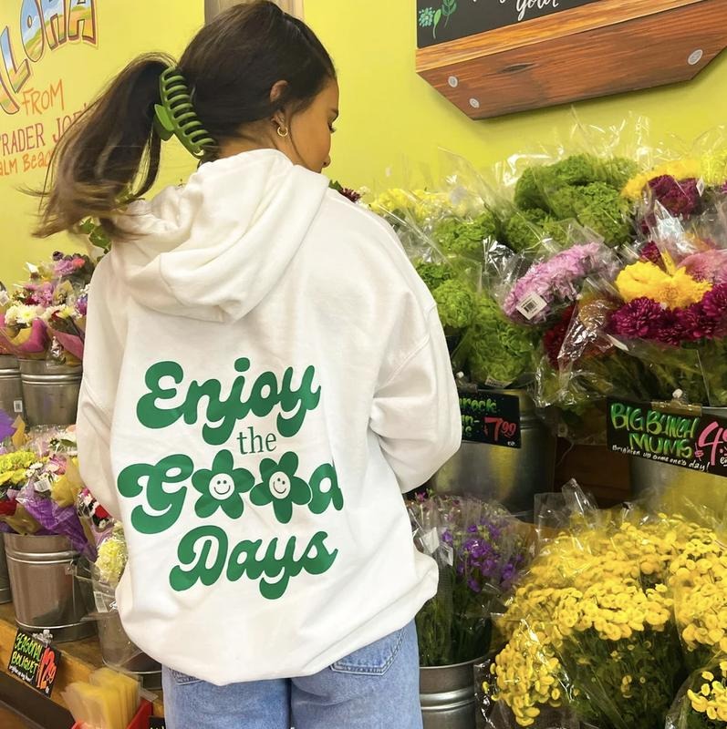 Enjoy the Good Days Hoodie (Hoodie Sweatshirt, Unisex Fit, Causal Sweatshirt Unisex Jumper)) Oversized Womenswear Tops...