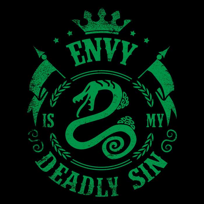 Envy is My Sin - 3/4 Sleeve Raglan T-Shirt Hoodie, Sweatshirt | CiraTrend.com (Image 2)