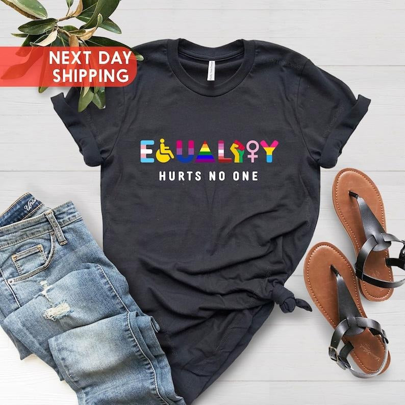 Equality Hurts No One Shirt, Equal Rights, Black Lives Matter, Pride Shirt, Social Justice, Human Rights, Anti Racism,...