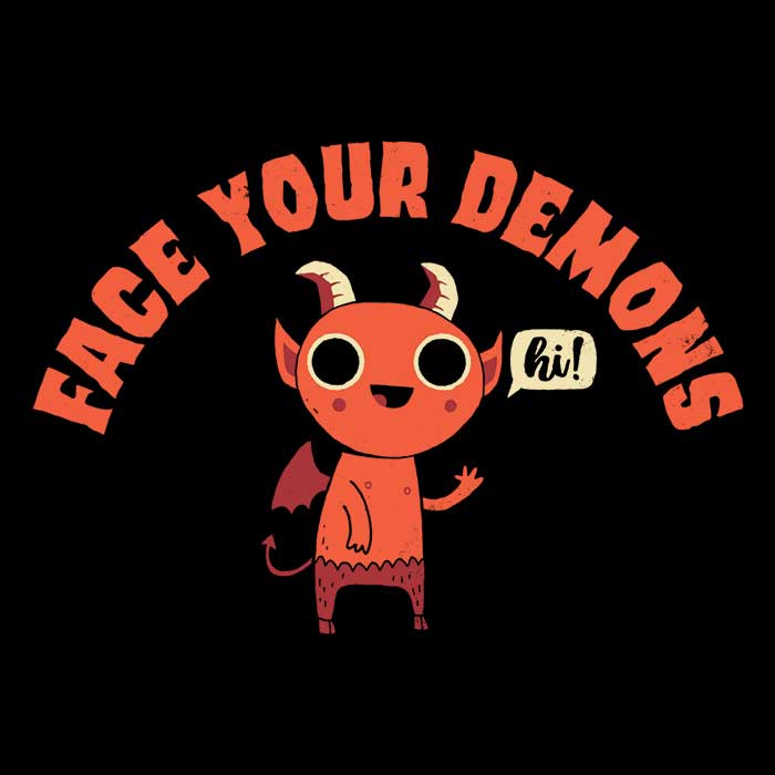 Face Your Demons - Long Sleeve T-Shirt Hoodie, Sweatshirt | CiraTrend.com (Image 2)
