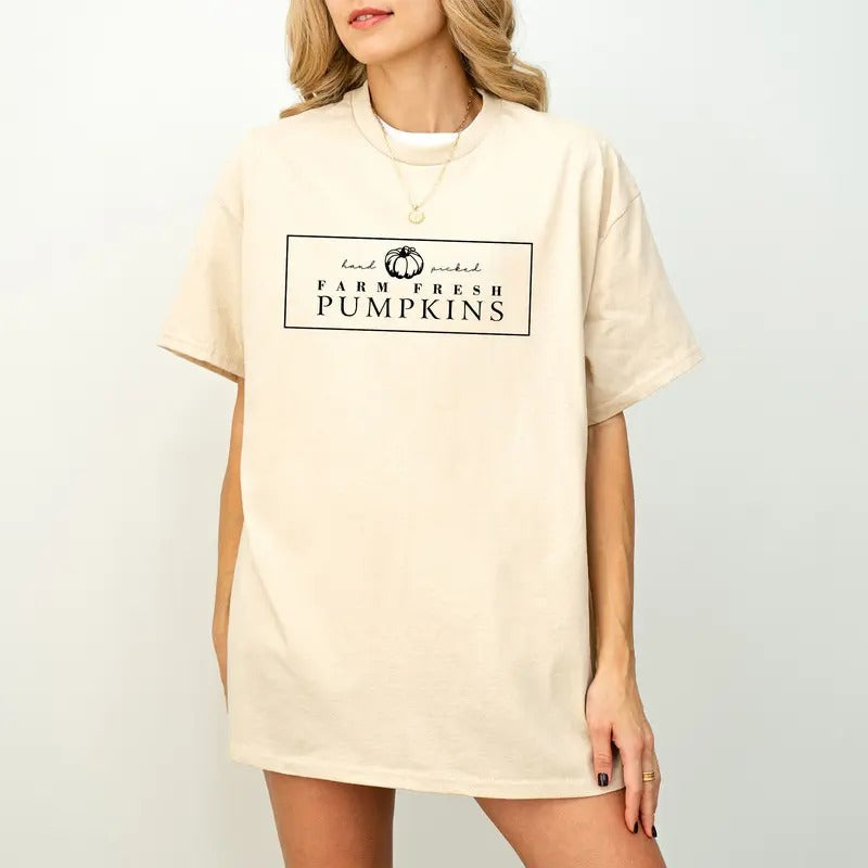 Farm Fresh PumpkinsT-Shirt, Fall sweatshirt, FLORAL pumpkin sweatshirt, Fall Crewneck Unisex Hoodie | CiraTrend.com