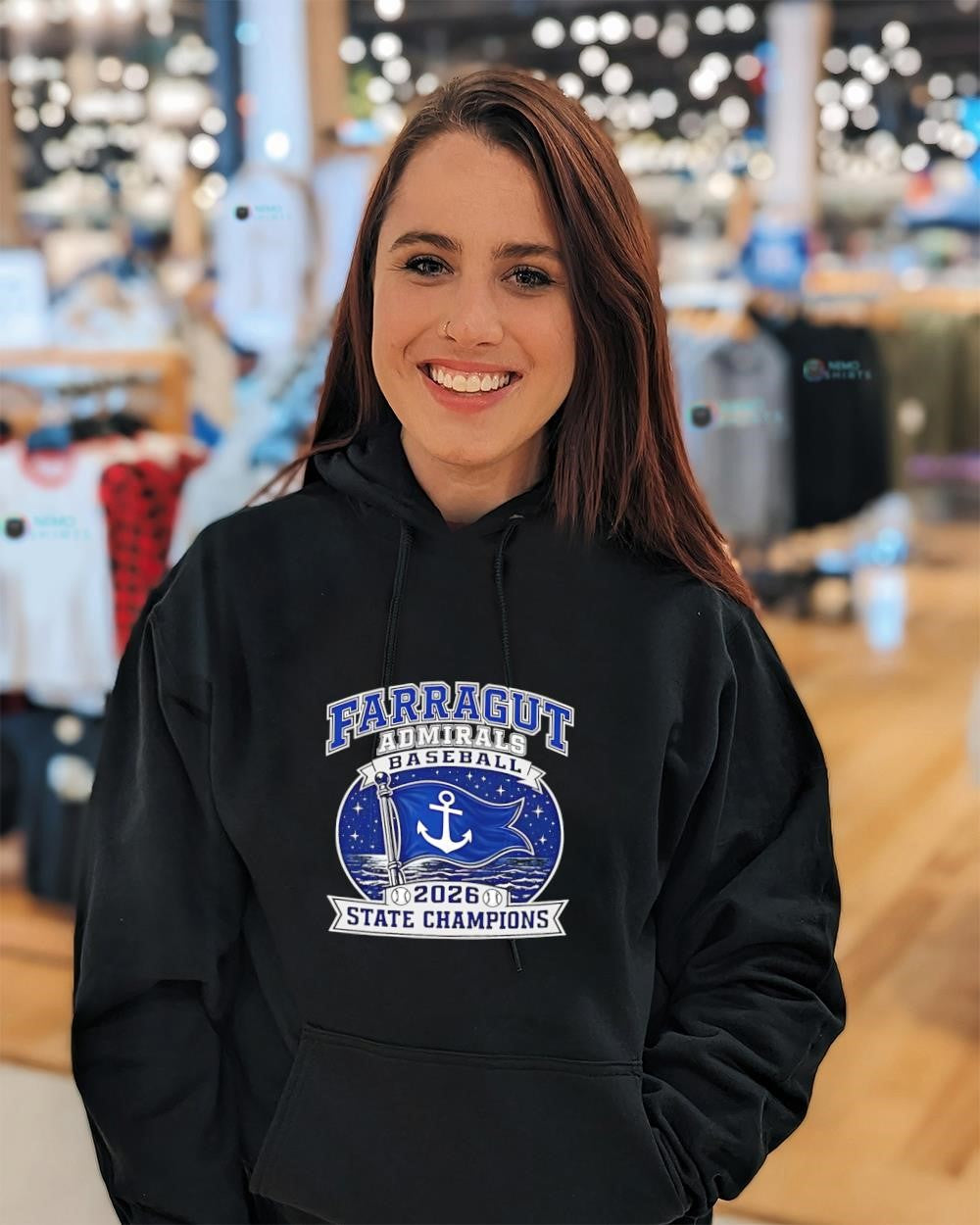 Farragut High School Admirals baseball 2026 State Champions logo shirt