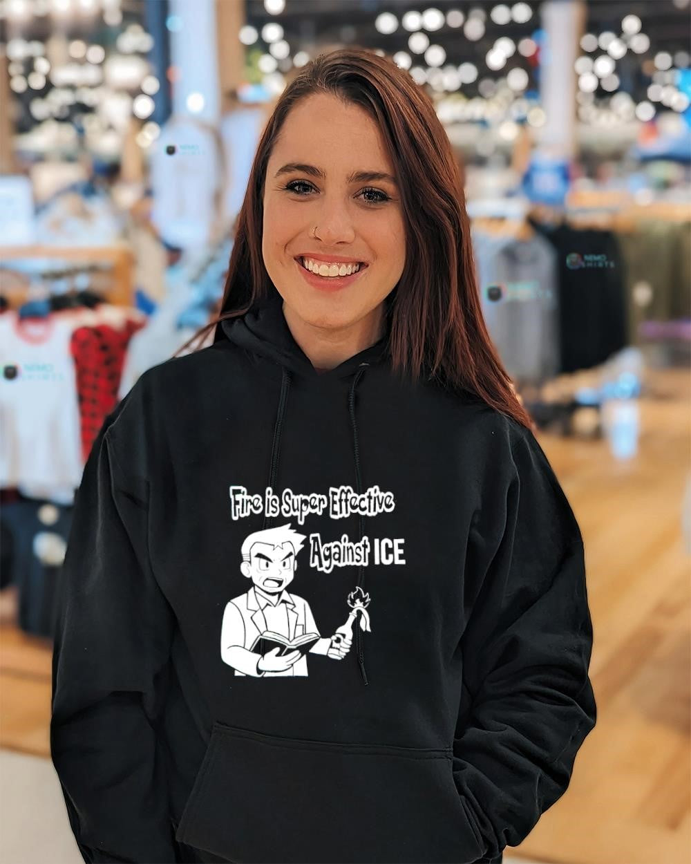 Fire is super effective against ice shirt