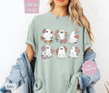 Floral Ghost Shirt Comfort Colors, Boho Floral Halloween Shirt, Cute Ghost Tee Hoodie, Sweatshirt | CiraTrend.com