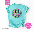 Floral Smiley Comfort Colors Shirt, Cute Summer Tshirt, Trendy Flower Tee, Gift for Her Hoodie, Sweatshirt | CiraTrend.com