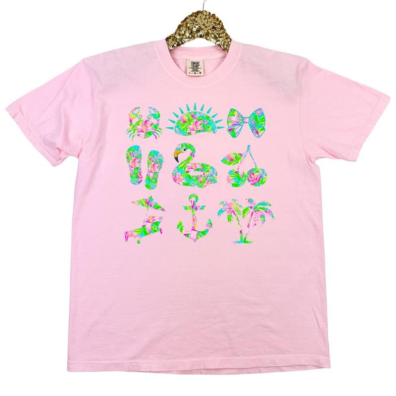 Floral Spring Time Collage Coquette Comfort Colors T-Shirt 'NLB' Hoodie, Sweatshirt | CiraTrend.com