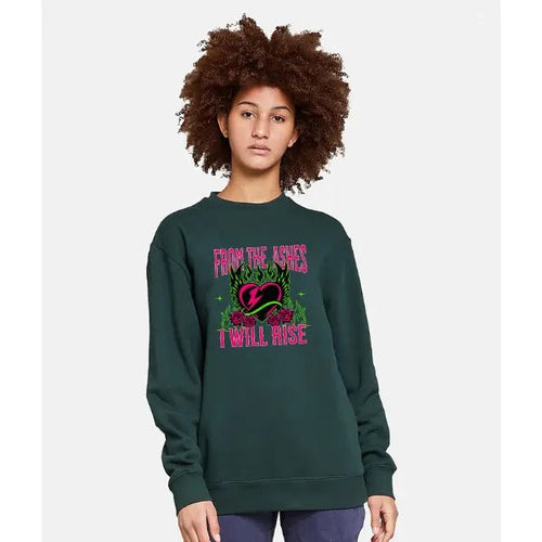 'From the Ashes, I will Rise' Sweatshirt, T Shirt, or Hoodie | Grunge Aesthetic Pullover | Casual, Comfort, Skulls, 90s...