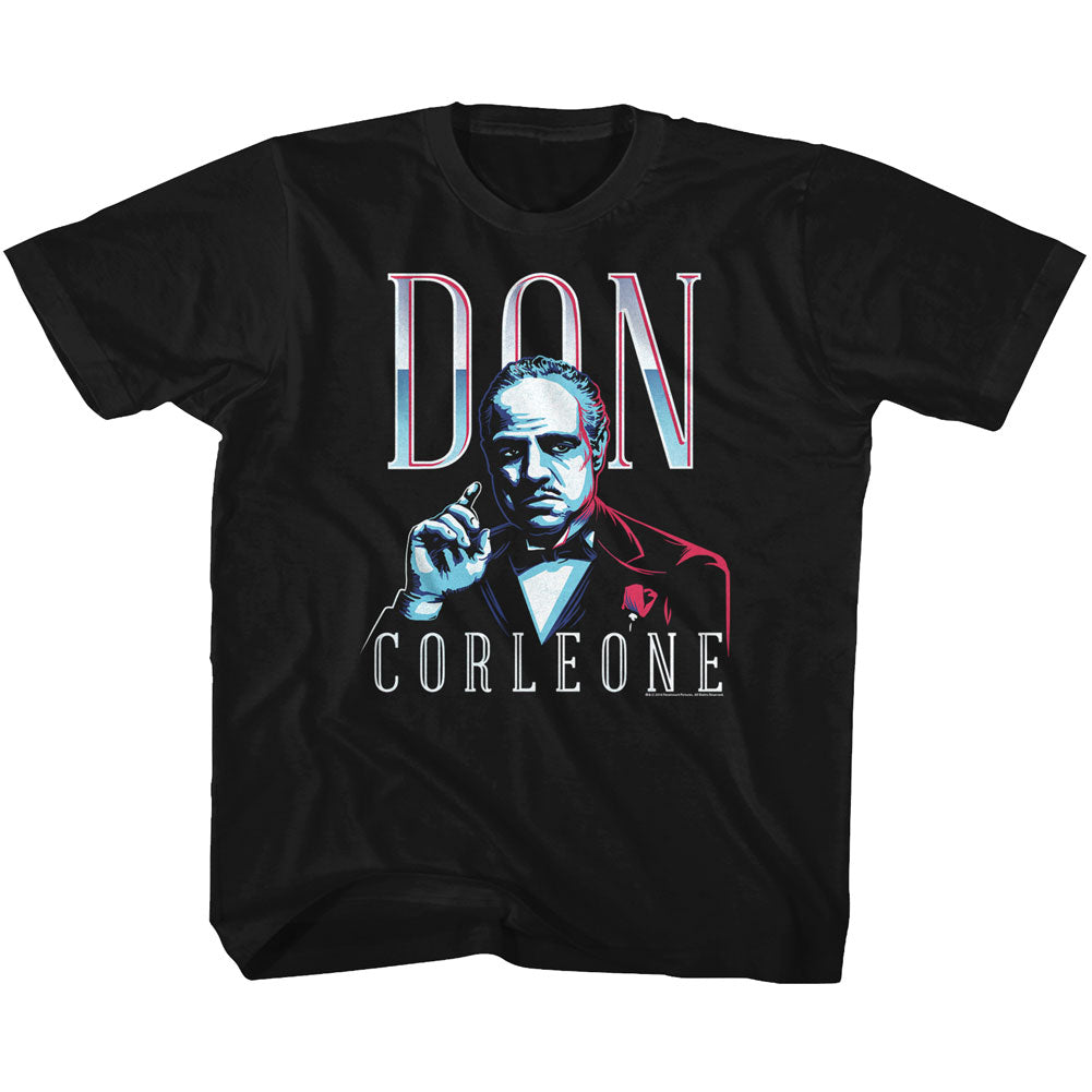 Godfather Youth S/S T-Shirt - Don Corleone - Solid Black Hoodie, Sweatshirt | CiraTrend.com