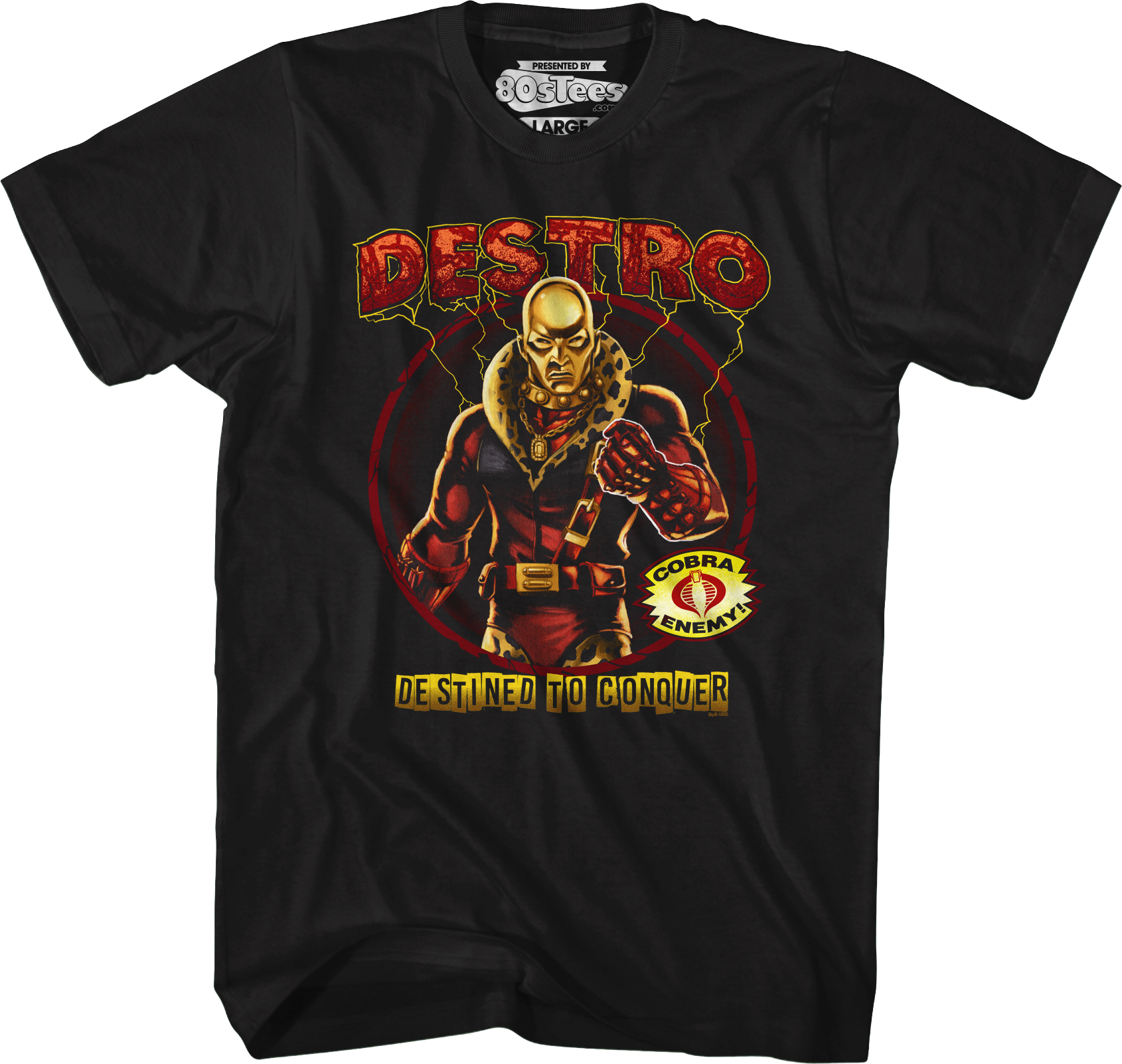 Destro Destined To Conquer GI Joe T-Shirt Hoodie, Sweatshirt | CiraTrend.com (Image 4)