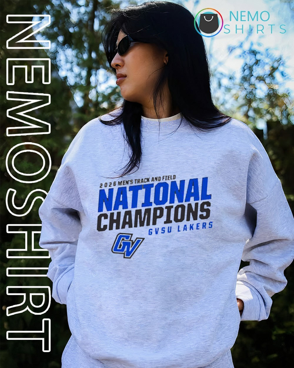 GVSU Lakers 2026 men’s Track and Field national champions shirt
