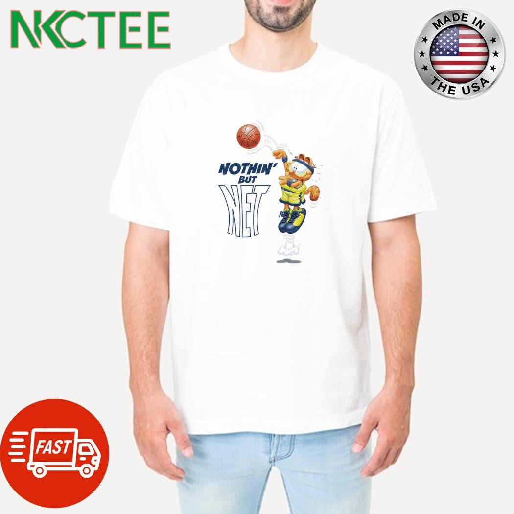 Garfield throwing the ball into the basket Nothing’ but NET shirt
