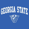 Georgia State Panthers Arch Logo Long Sve Shirt - Royal Vintage Unisex T-shirt Sweatshirt Hoodie | CiraTrend.com