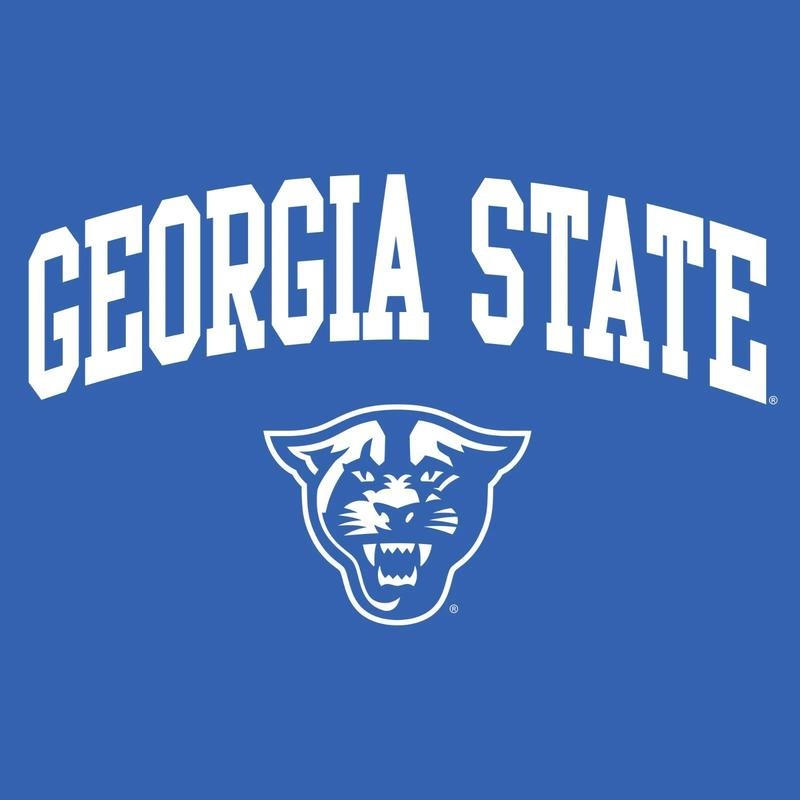 Georgia State Panthers Arch Logo Long Sve Shirt - Royal Vintage Unisex T-shirt Sweatshirt Hoodie | CiraTrend.com