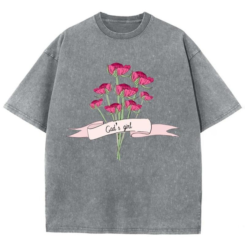 God's Girl Unisex Washed T-Shirt, Christian Jesus  t shirts, Vintage 90s Graphic Tee Gift Hoodie, Sweatshirt | CiraTrend.com