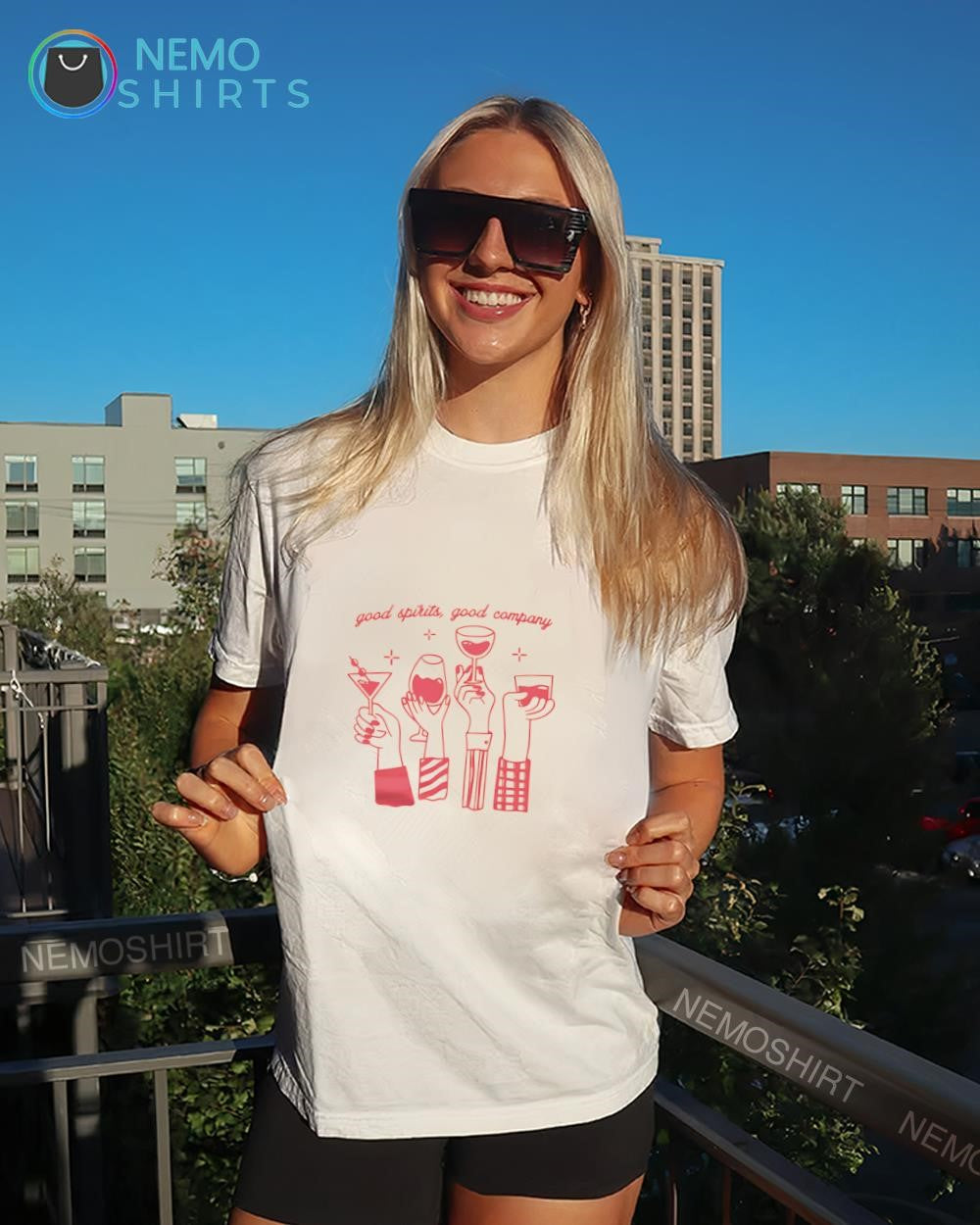 Good Spirits Good Company wine nights shirt