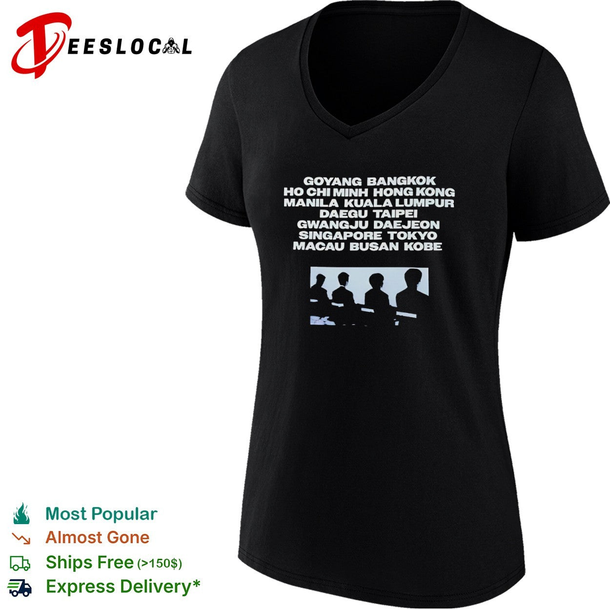 Goyang Bangkok Ho Chi Minh Hong Kong Manila Kuala Lumpur Daegu Taipei Gwangju shirt