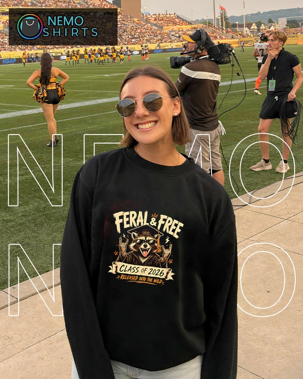 Graduation Raccoon feral & free class of 2026 released into the wild shirt