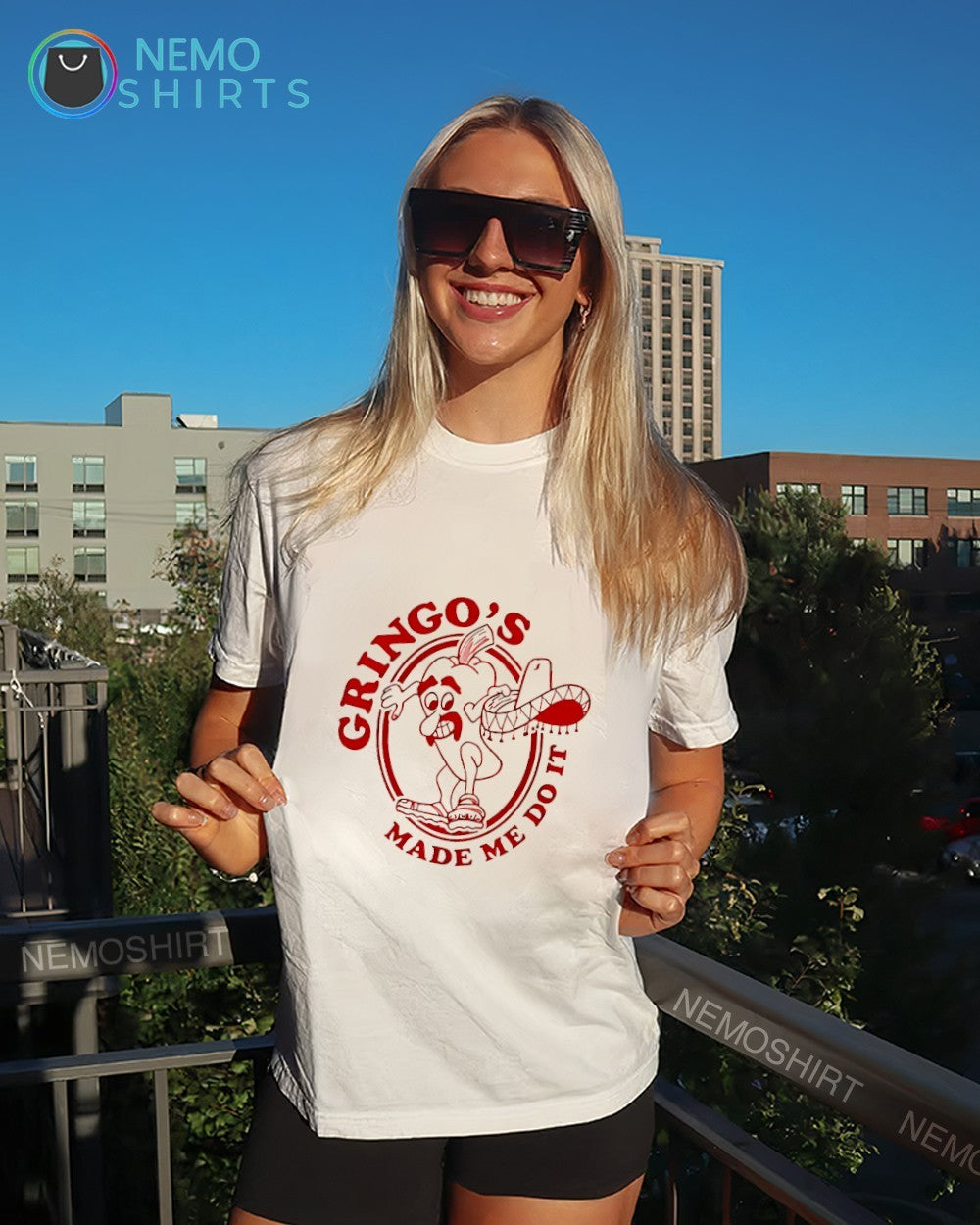 Gringo’s made me do it chili pepper sombrero shirt