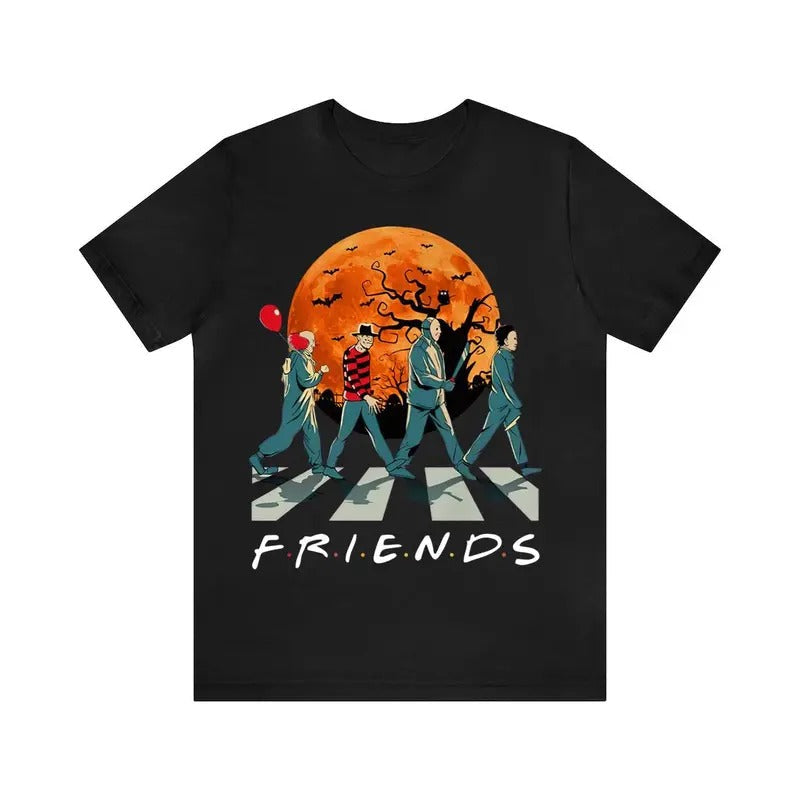 Halloween T-shirt, Friends Halloween T-shirt, Halloween T-shirt Myers Michael, Funny Movie T-shirt, Cotton Classic...