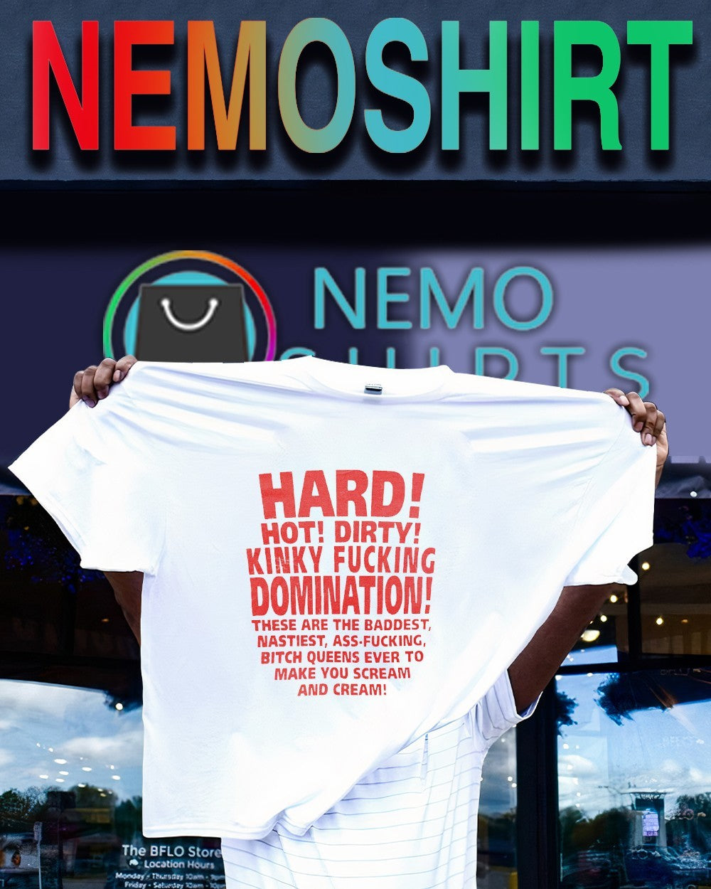 Hard hot dirty kinny fucking domination shirt