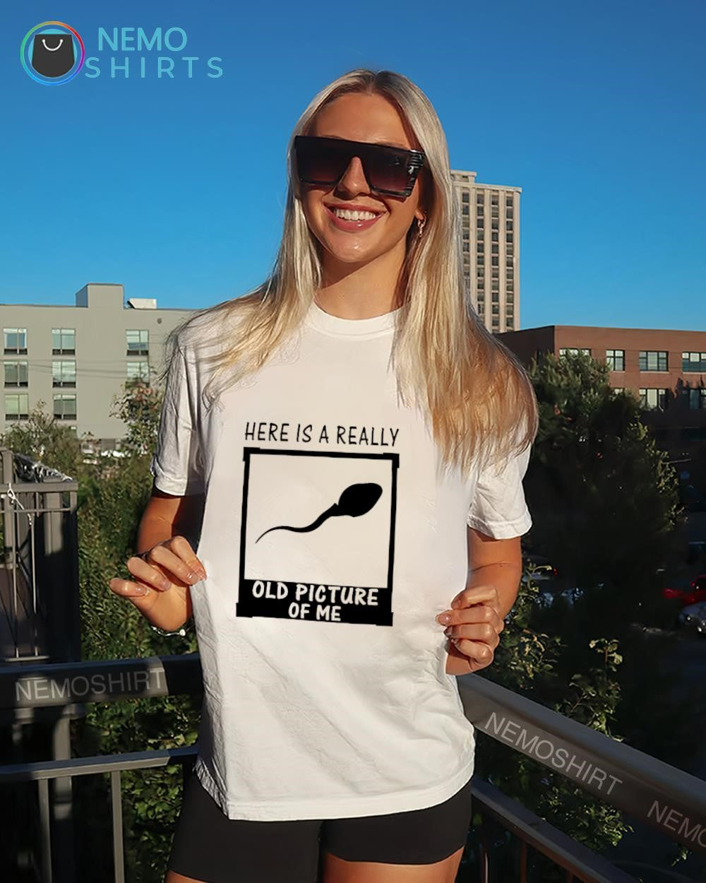 Here’s a really old picture of me sperm cell graphic shirt