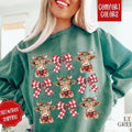 Highland Cow Christmas Comfort Colors Sweatshirt, Holiday Sweater Womenswear Xmas Crewneck T-Shirts, Hoodie | CiraTrend.com