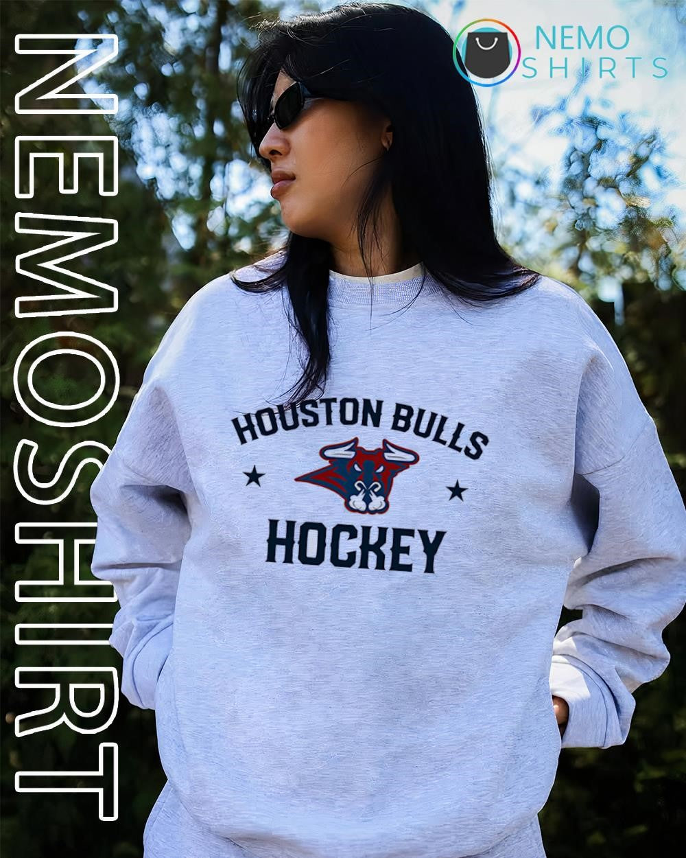 Houston Bulls Hockey logo shirt