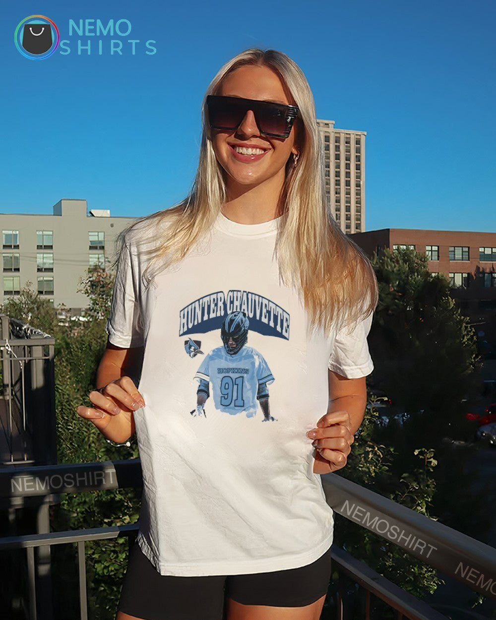 Hunter Chauvette Johns Hopkins men’s lacrosse shirt
