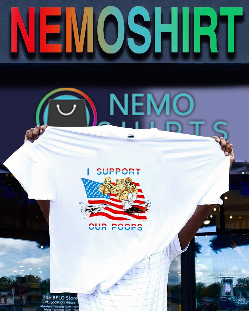 I support our roops U.S. military shirt