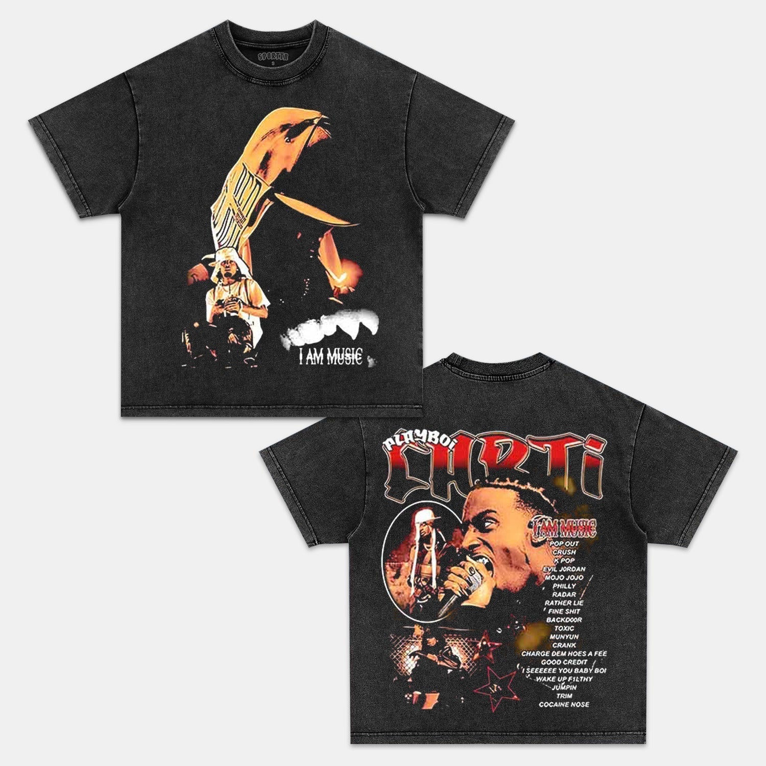I AM MUSIC PLAYBOI CARTI TEE Hoodie, Sweatshirt | CiraTrend.com (Image 1)
