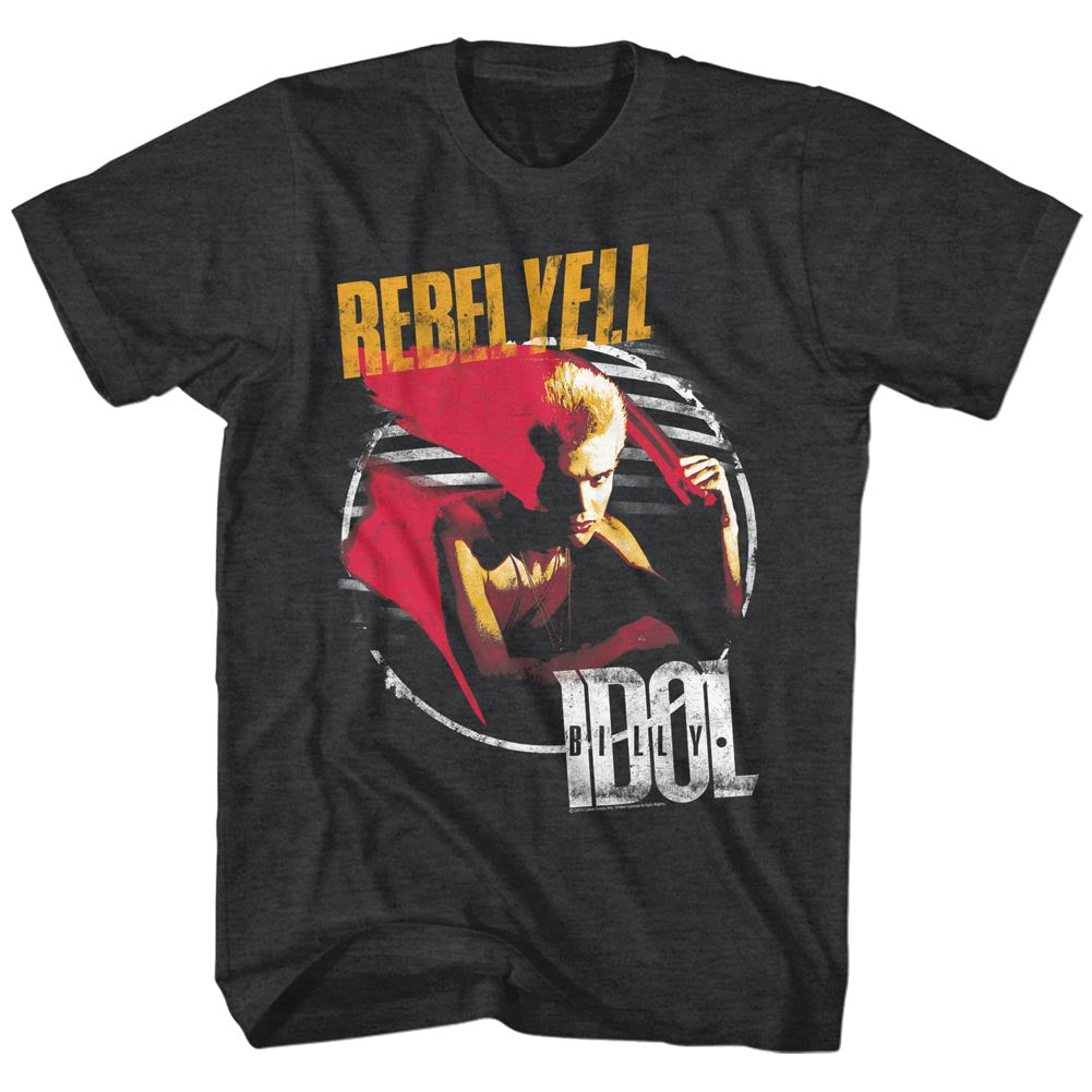 Billy Idol Mens S/S T-Shirt - Rebel Yell - Heather Black Heather Hoodie, Sweatshirt | CiraTrend.com