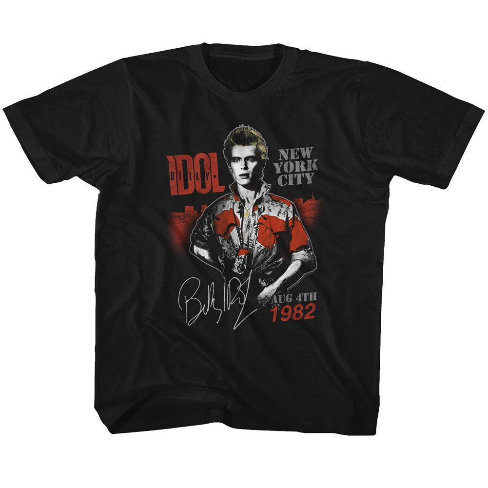 Billy Idol Youth S/S T-Shirt - Aug '82 - Solid Black Hoodie, Sweatshirt | CiraTrend.com