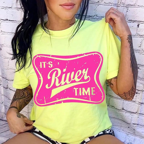 IT'S RIVER TIME Shirt ~ Unisex Apparel Relaxed Fit Printed In The USA Clothing Womenswear Casual Comfort Cotton Hoodie,...