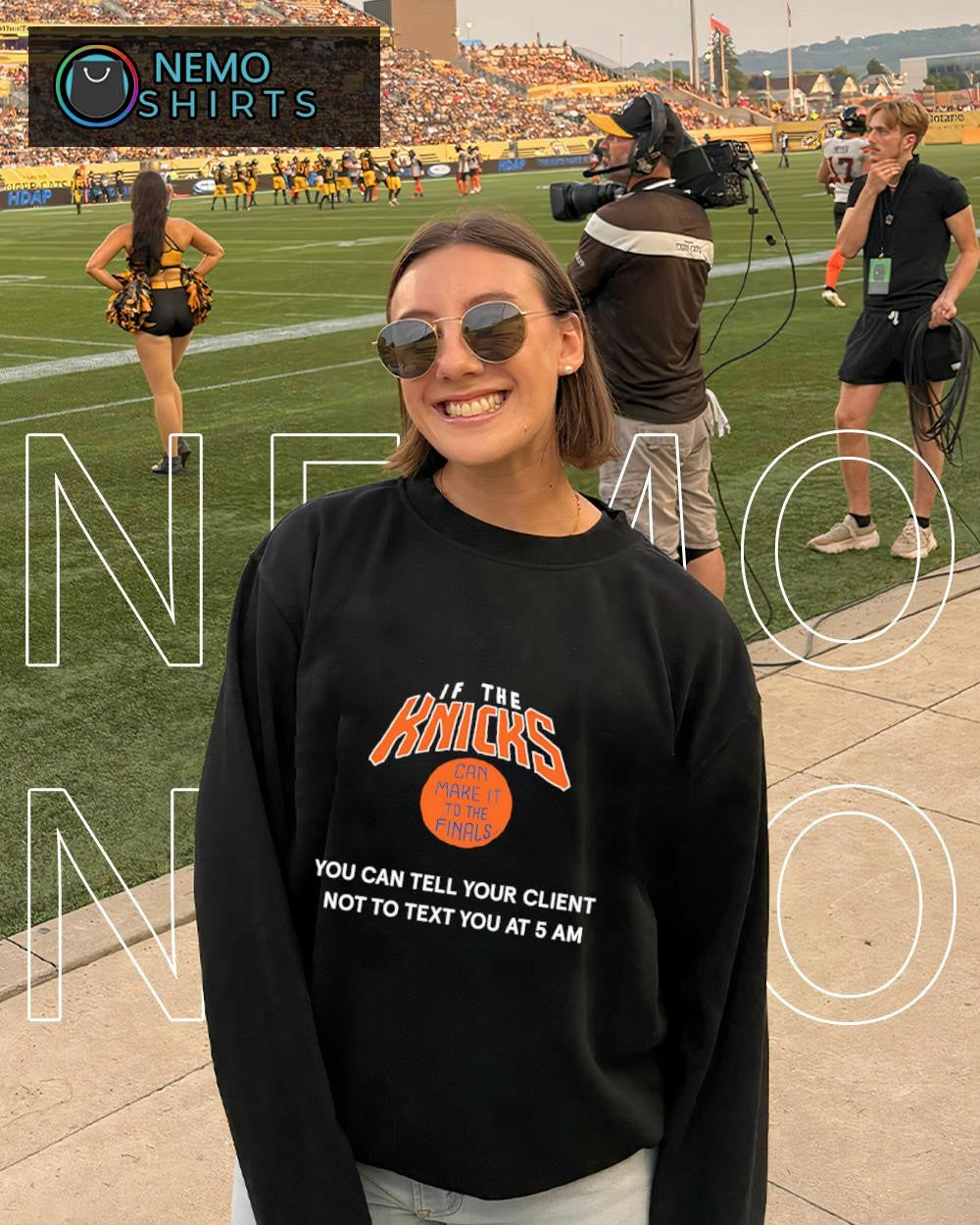 If the Knicks can make it to the finals you can tell your client not to text you at 5 AM shirt