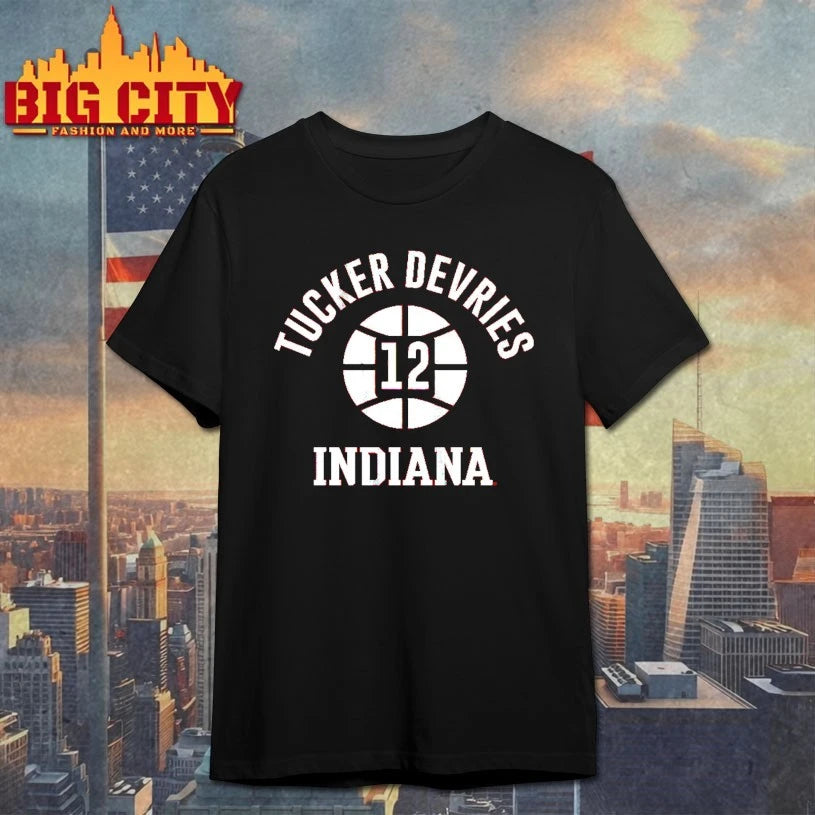 Indiana Basketball Tucker DeVries Number 12 shirt