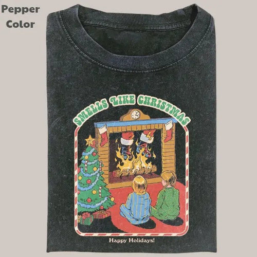 It's Beginning To Smell A Lot Like Christmas T-Shirt, Funny Christmas Vintage Graphic Tee, Unisex Adult Dumb Shirt,...