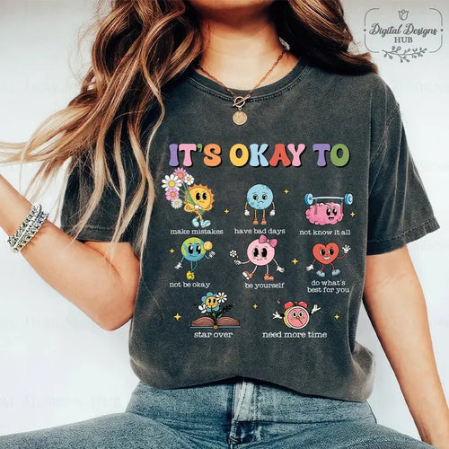 It's Okay To Teacher Shirt, Mental Health Shirt, AAC SPED Teacher Inclusion Tshirt,Language Special Education Hoodie,...