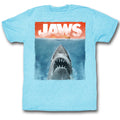 Jaws Mens S/S T-Shirt - Colors - Heather Light Blue Heather Hoodie, Sweatshirt | CiraTrend.com