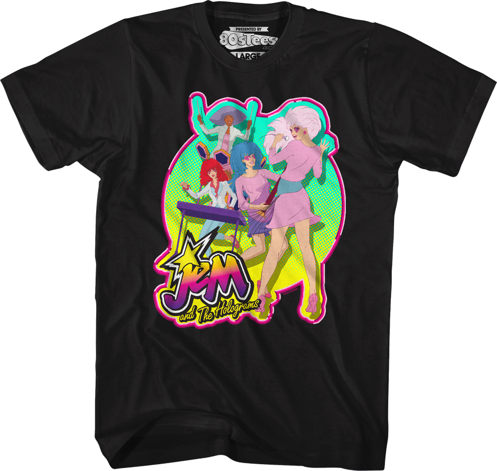 Rock Band Jem And The Holograms T-Shirt Hoodie, Sweatshirt | CiraTrend.com (Image 4)