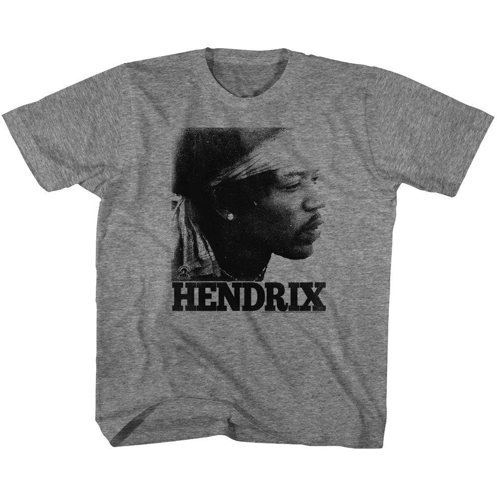 Jimi Hendrix Youth S/S T-Shirt - Vintage Face - Heather Graphite Heather Hoodie, Sweatshirt | CiraTrend.com