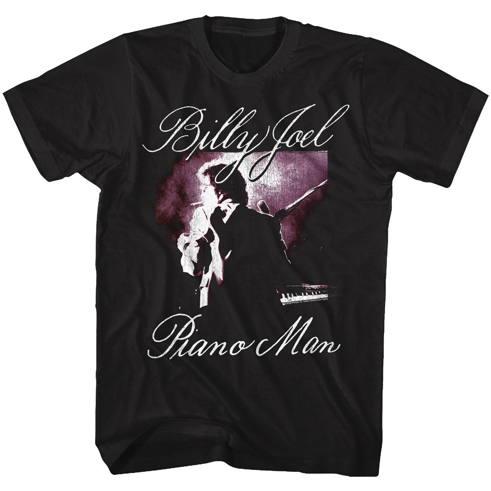 Billy Joel Mens S/S T-Shirt - Piano Man - Solid Black Hoodie, Sweatshirt | CiraTrend.com