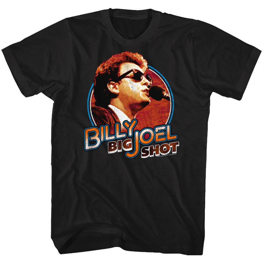 Billy Joel Mens S/S T-Shirt - Big Shot - Solid Black Hoodie, Sweatshirt | CiraTrend.com
