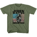 John Wayne Youth S/S T-Shirt - American Legend - Solid Military Green Hoodie, Sweatshirt | CiraTrend.com